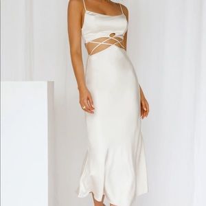 Champagne cutoff dress
